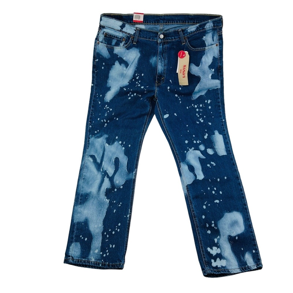 NWT Levi's Blue Bleached 541 Ct 5 Pocket Cotton Elastane Jeans Mens Size 38X30